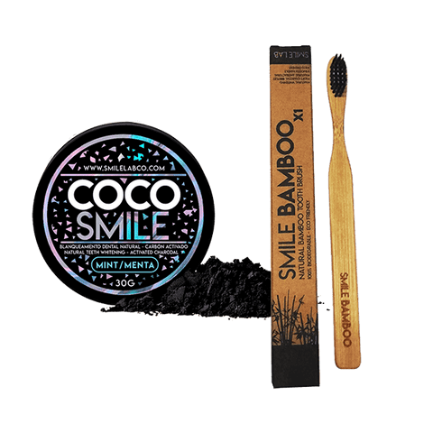 Carbón Activo Coco Smile + Cepillo de bambú - Stetik Secrets